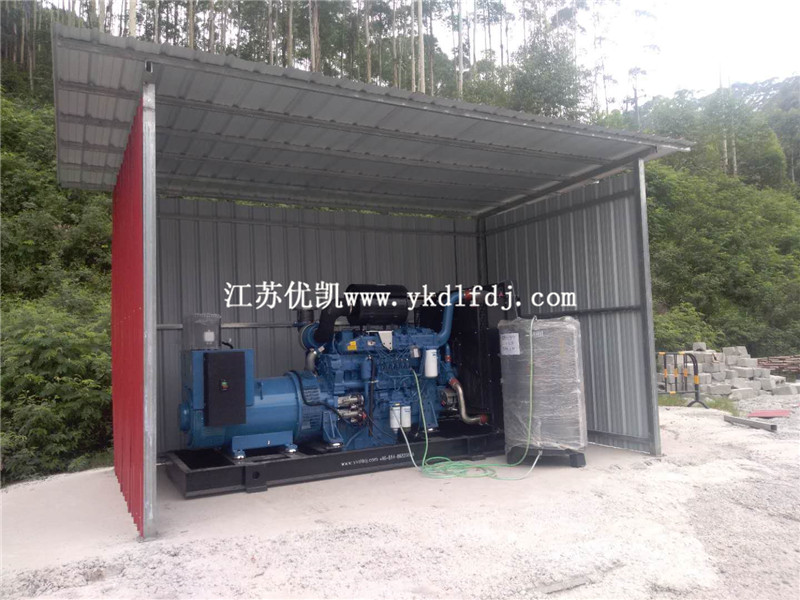 2020年7月2日，500KW玉柴發(fā)電機組交付廣西來賓某工地使用